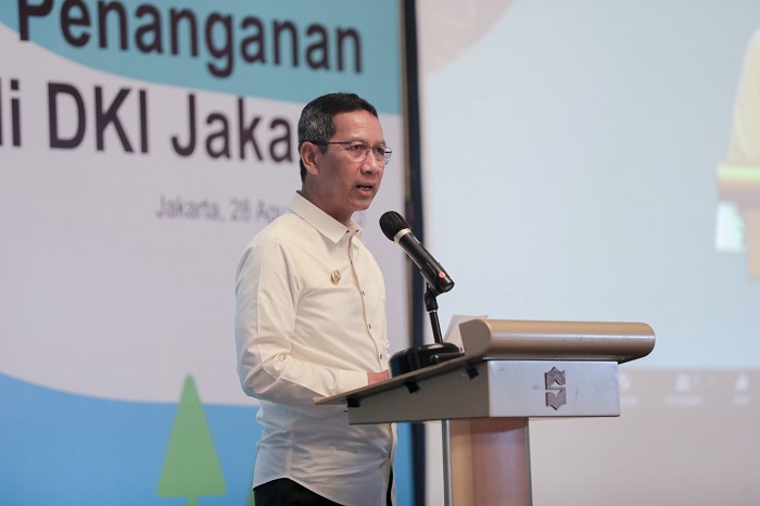 PJ Gubernur DKI Jakarta, Heru Budi Hartono menilai butuh sinergi antar daerah tetangga untuk mengatasi polusi udara.(JakartaInsideCom/Humas DKI)