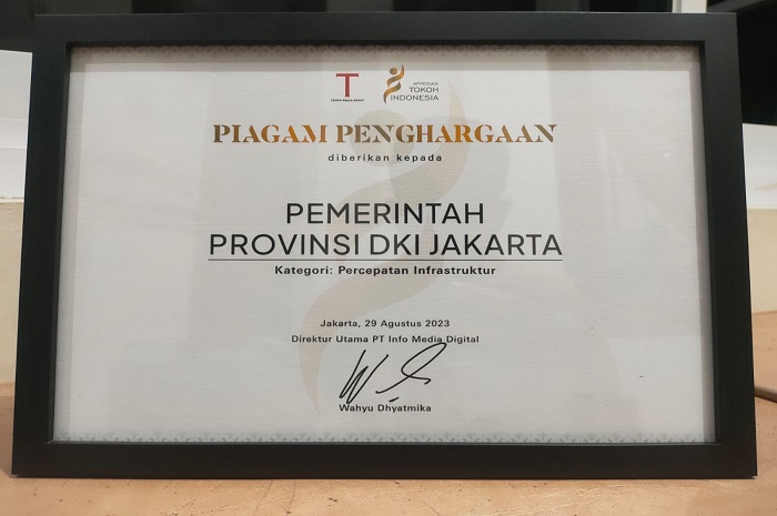 Pemprov DKI Jakarta Raih Penghargaan di Bidang Percepatan Infrastruktur(JakartaInsideCom/Humas DKI Jakarta)