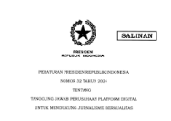 Perpres 32/2024: Menegakkan Tanggung Jawab Platform Digital dalam Mendukung Jurnalisme Berkualitas