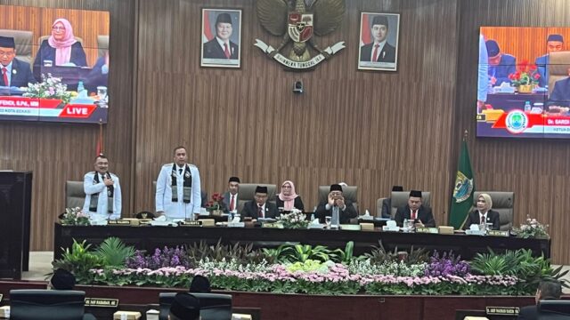 Pada Paripurna Pelantikan Wali Kota, Sardi Efendi: DPRD Siap Bersinergi dengan Wali Kota Baru